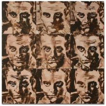 Johnny O’Brady - UNDERSTUDY 6 (Cagney). 2009. acrylic on canvas panels, 36 x 36 in