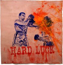 Johnny O'Brady - HARD LUCK (Ali vs Quarry, June 27, 1972). 2010. mixed media on canvas, approx. 58 x 57"